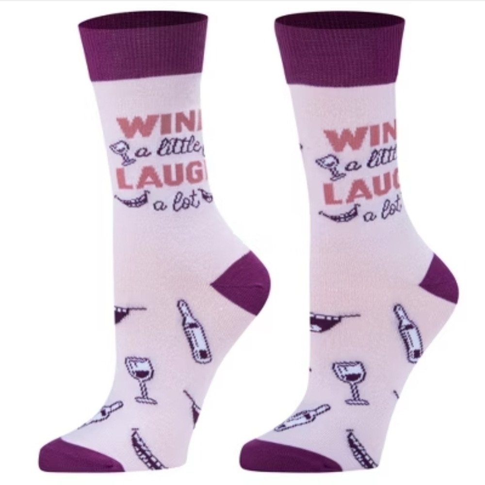 Crazy Socks Wine Novelty Crew Socks